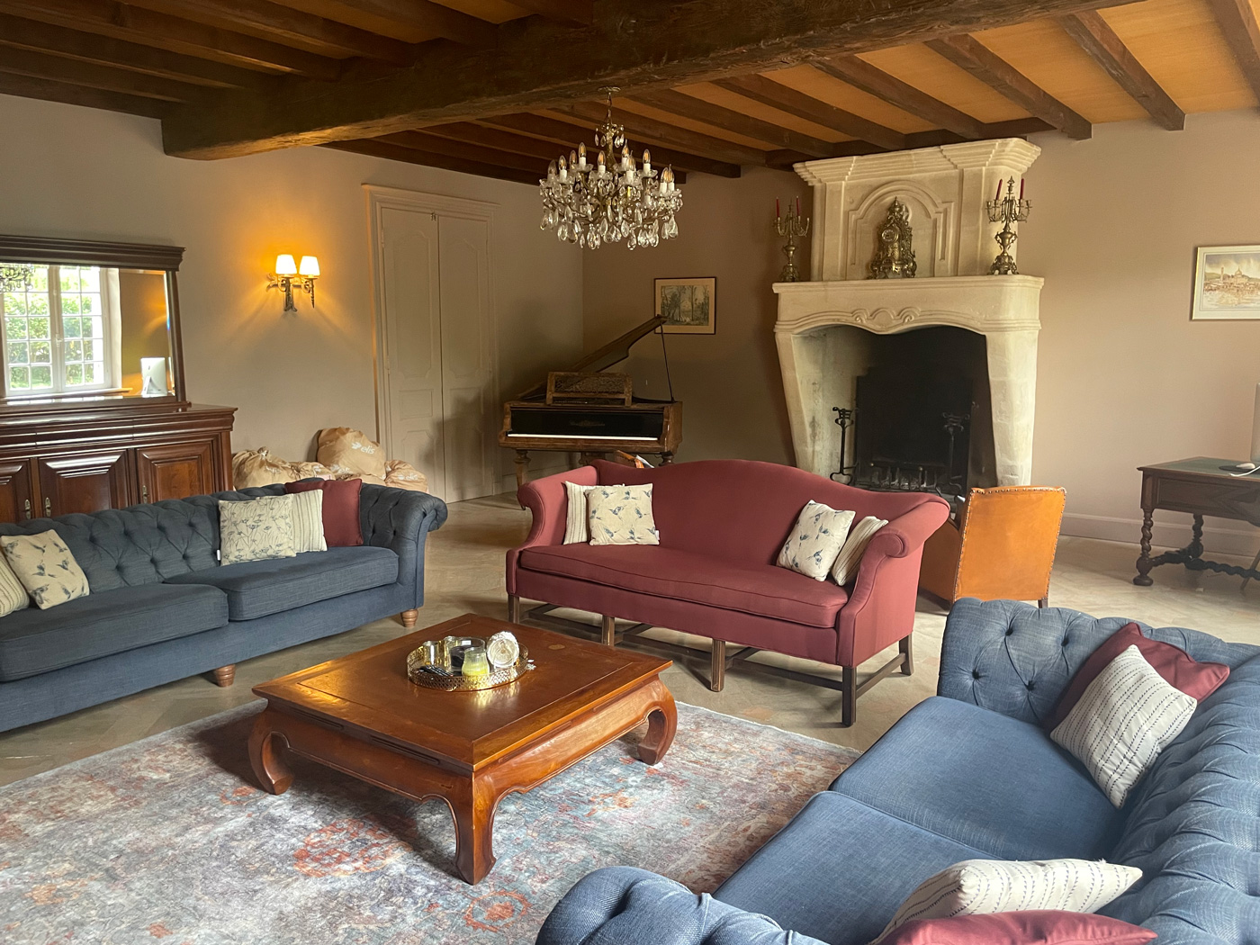 Elegant interior of Le Manoir du Bois Mignon